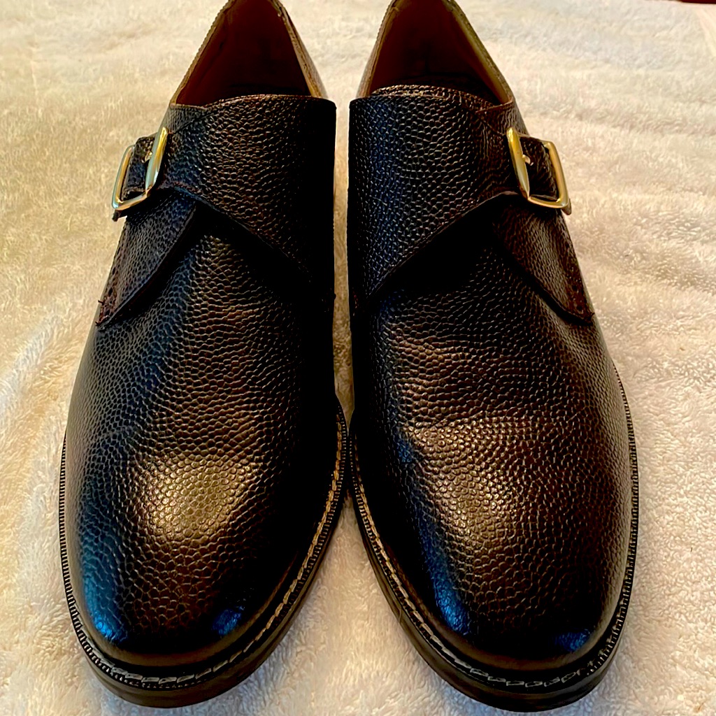 Cole Haan Mens Monk Strap Chocolate Brown Design
